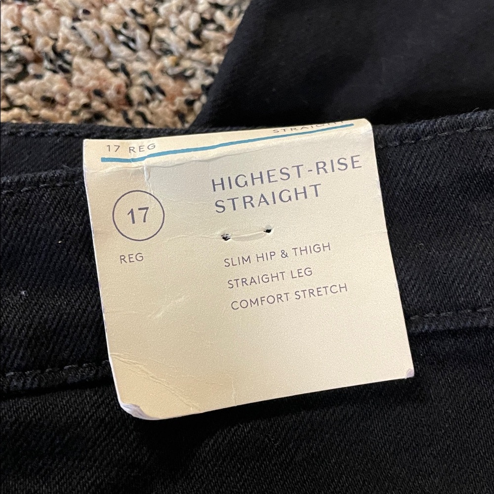 Universal Thread Black Highest Rise Straight Leg Jeans Woman’s Var Sizes | NWT - Picture 7 of 10